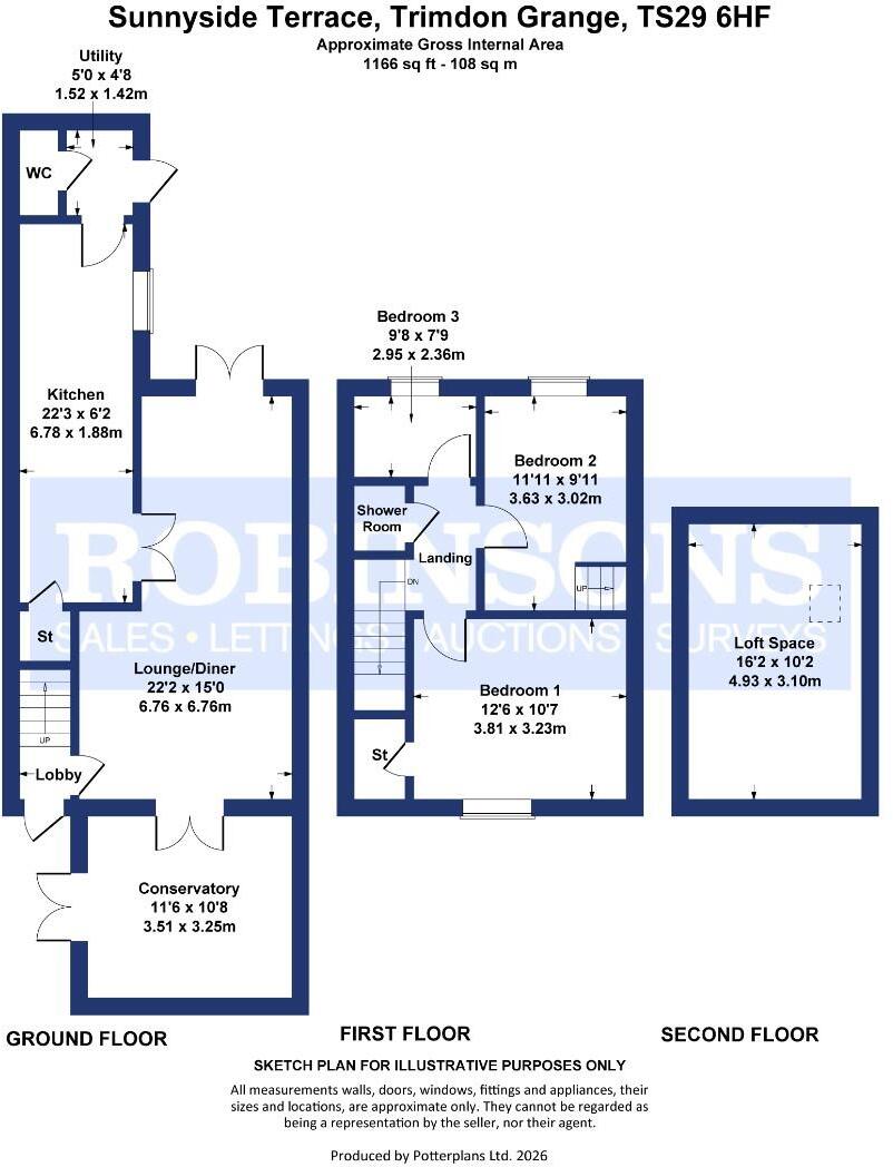 Sunnyside Terrace, Trimdon Grange, floorplan