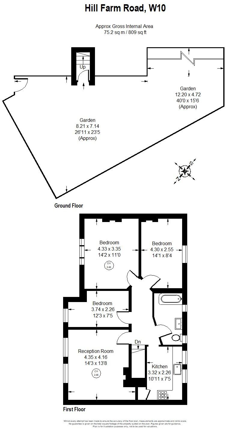 Hill Farm Road, London, W10 floorplan