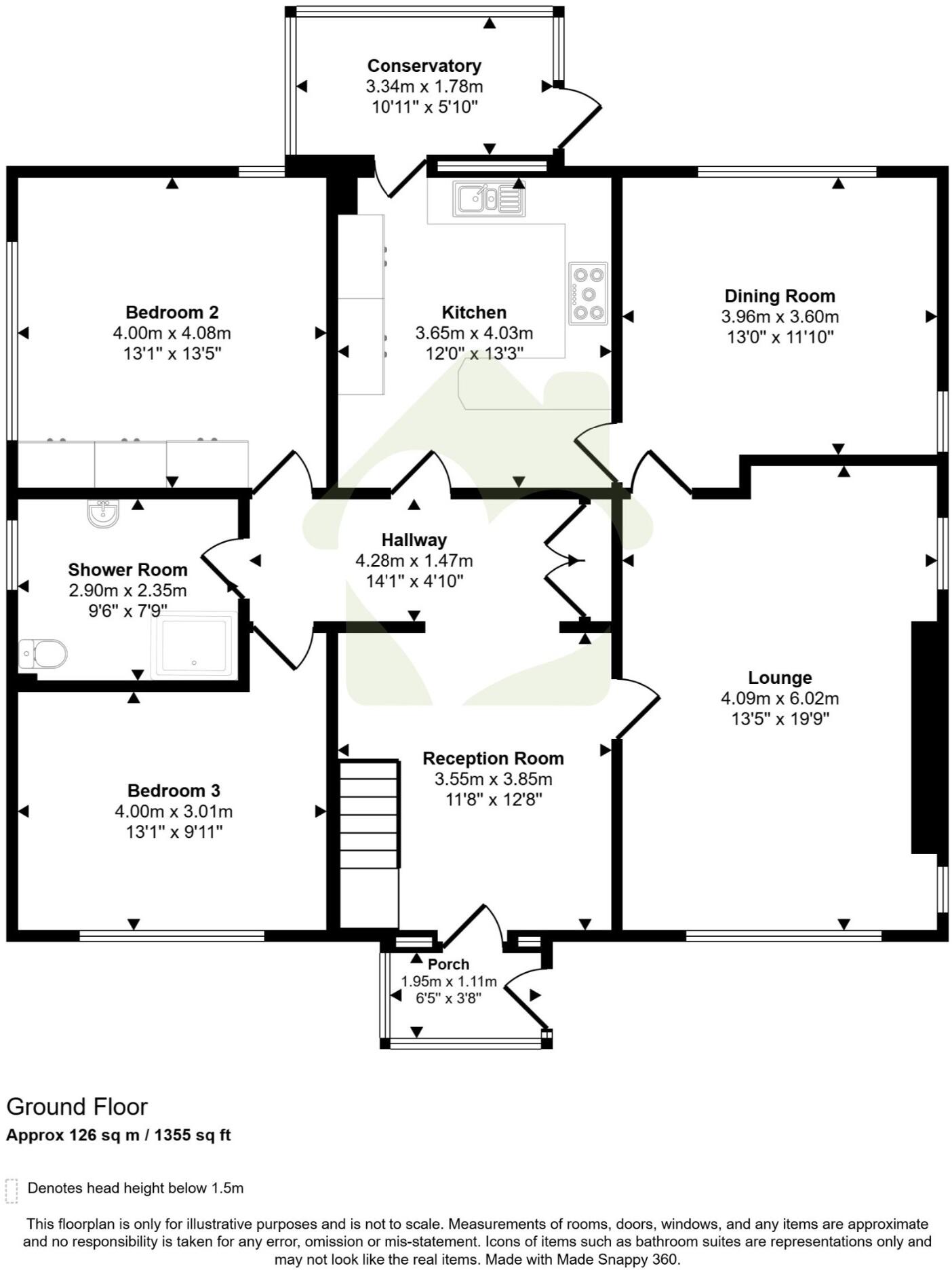 Oak Ridge, Station Lane, Barton floorplan
