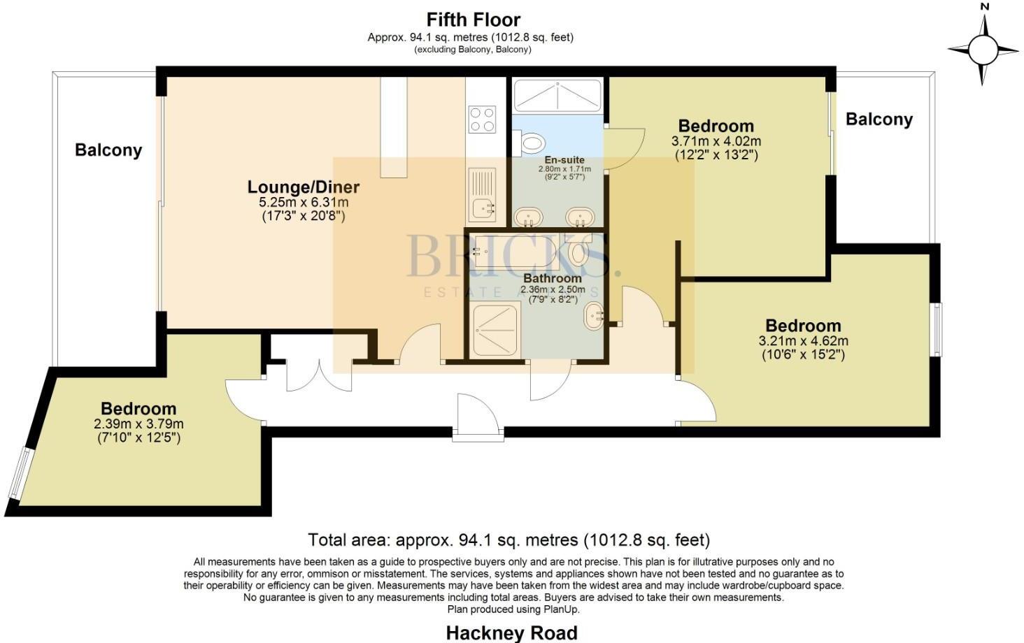 Allgood Street, 242 Hackney Road, Tower Hamlets floorplan