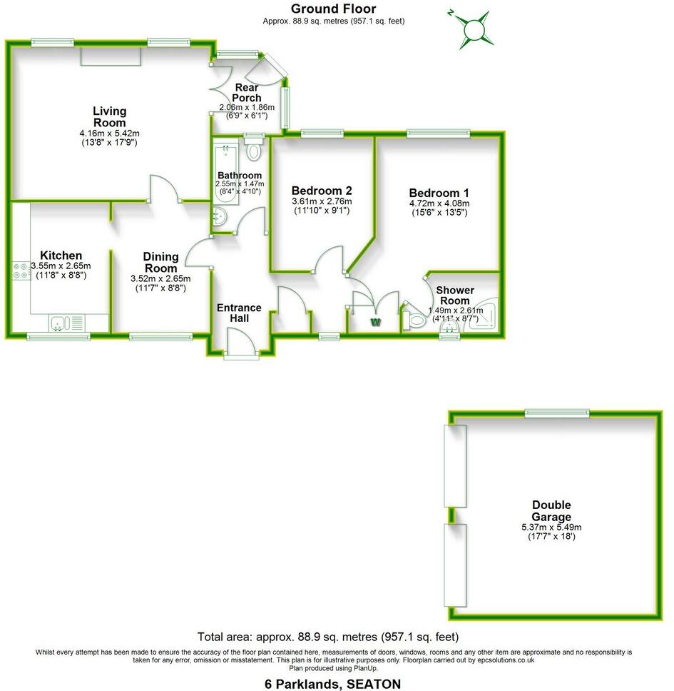 Parklands, Seaton, Devon, EX12 floorplan
