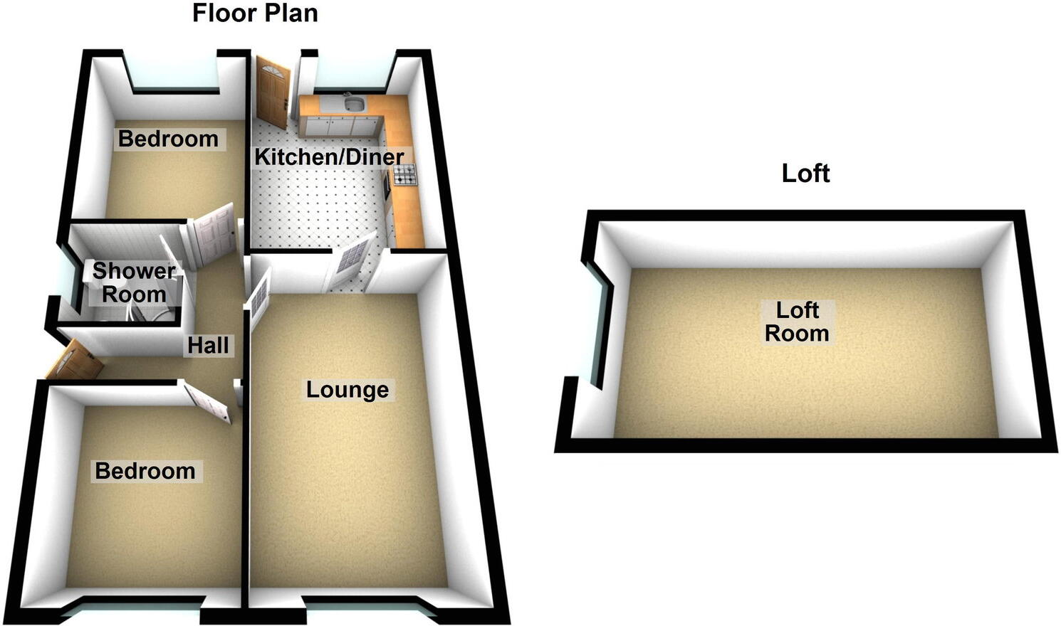 9 Cheviot Close, Chadderton OL9 8PR floorplan