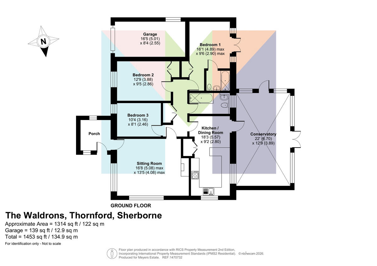 The Waldrons, Sherborne, DT9 floorplan