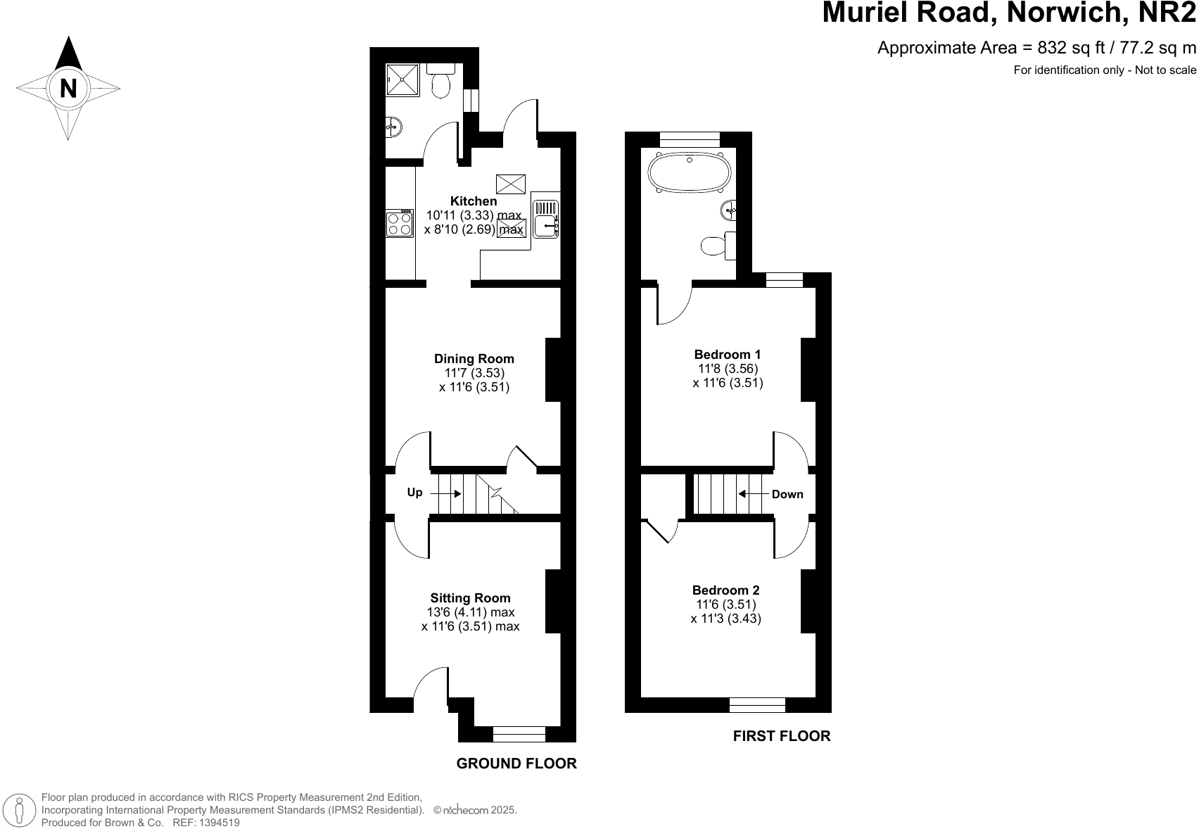 19, Muriel Road, Norwich, NR2 floorplan