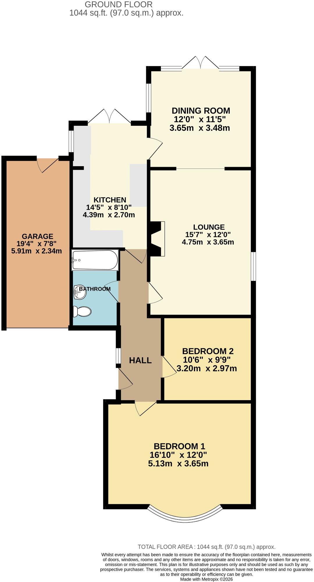 Marjoram Crescent, Waterlooville floorplan