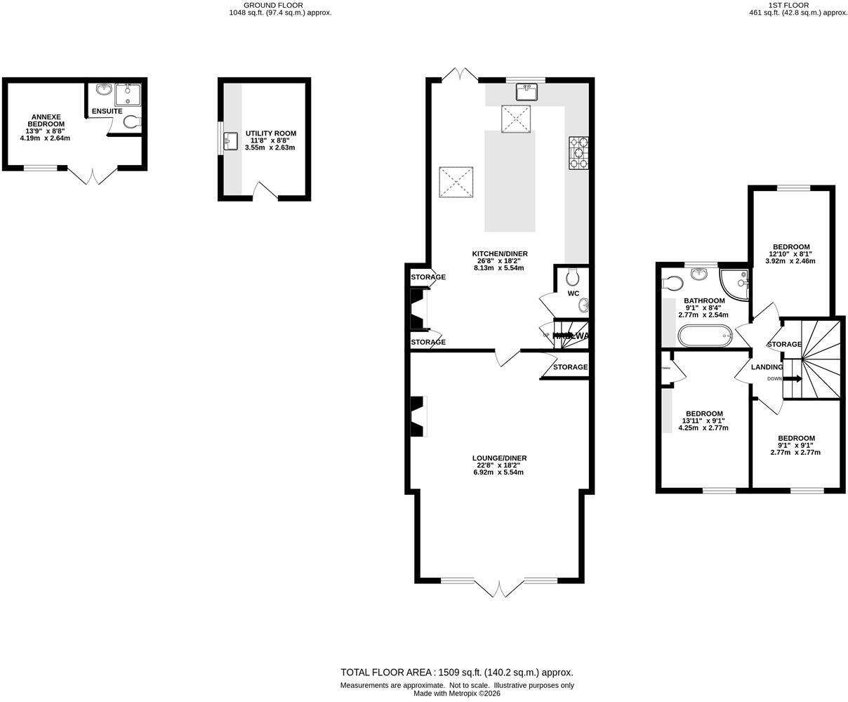 Wild Rose Cottage, Brentwood Road, Ingrave, Brentwood floorplan