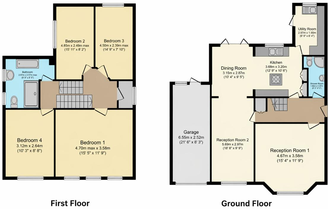 Woodbrooke Road, Bournville, Birmingham, B30 1UE floorplan