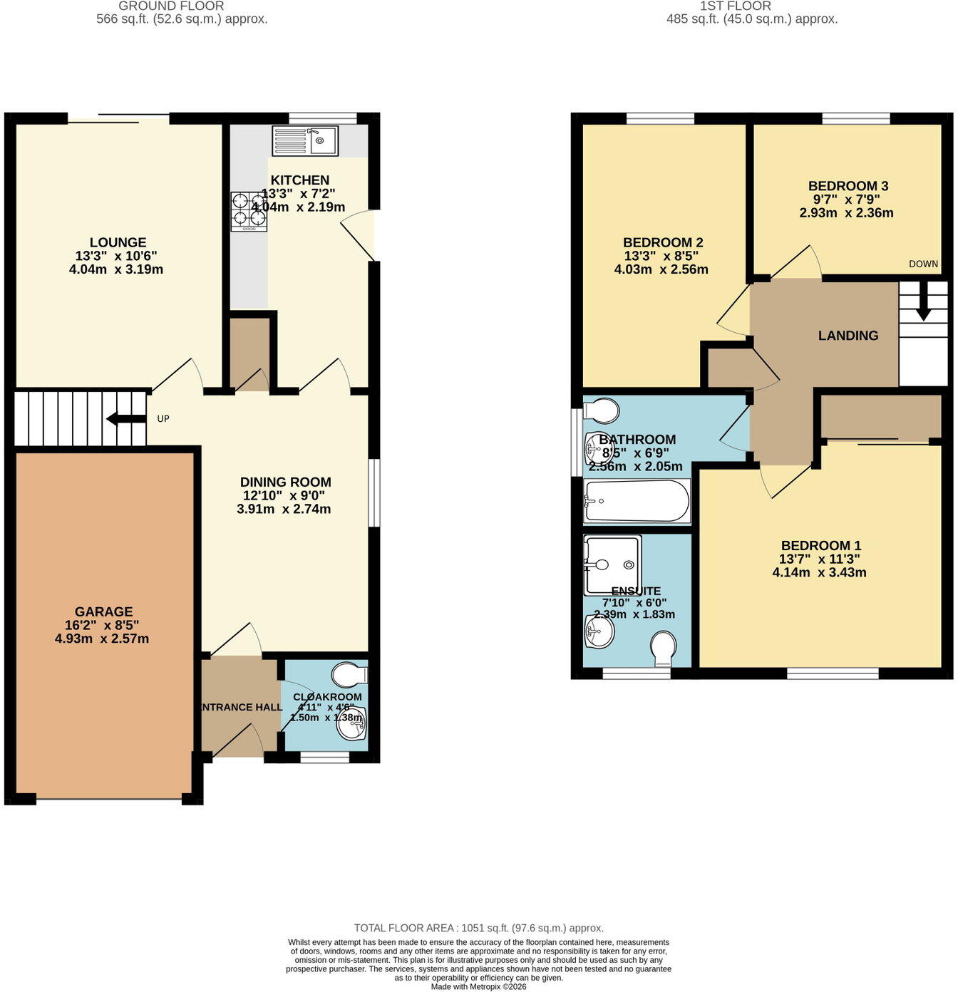 11 Bowers Park Drive, Woolwell, Plymouth floorplan