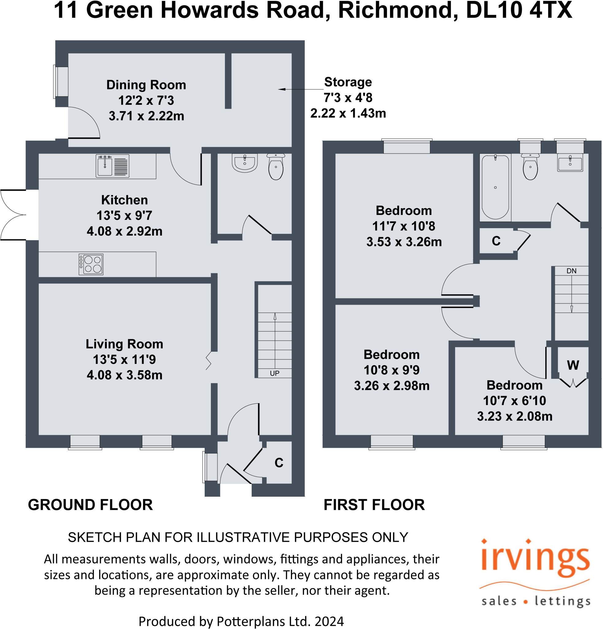 Green Howards Road, Richmond floorplan