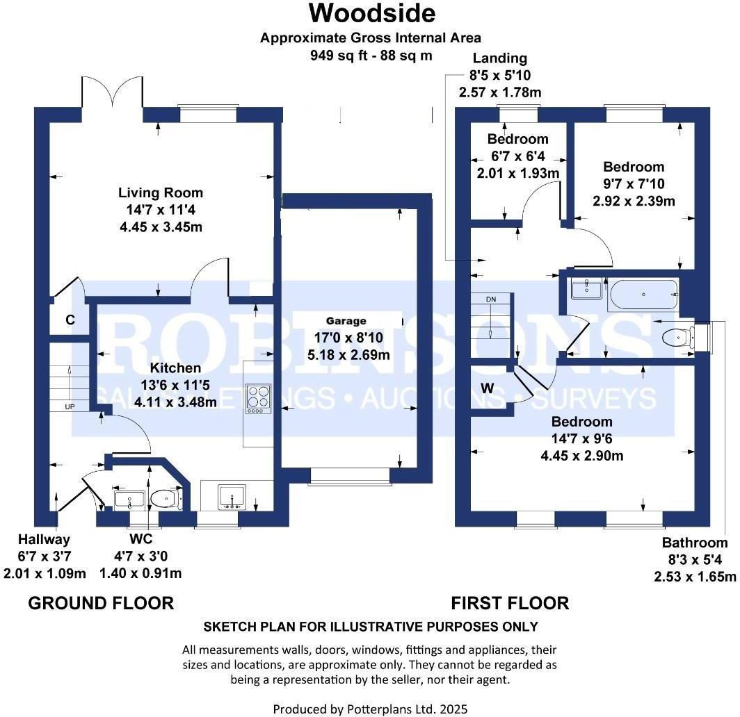Woodside, Shadforth, Durham floorplan