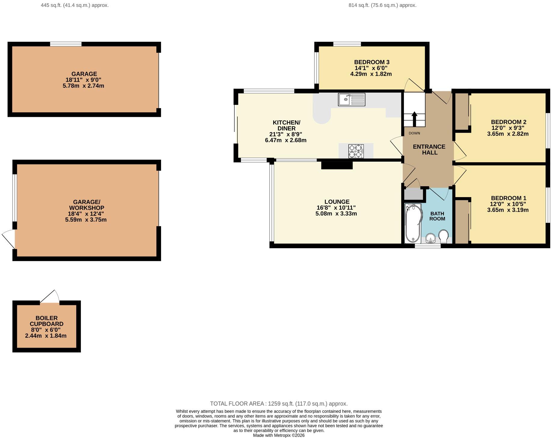 Wode Close, Horndean floorplan