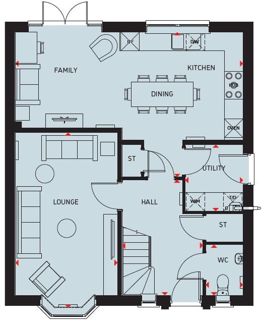 Peter De Stapleigh Way,
Stapeley, 
Nantwich, 
Cheshire, 
CW5 7TU floorplan