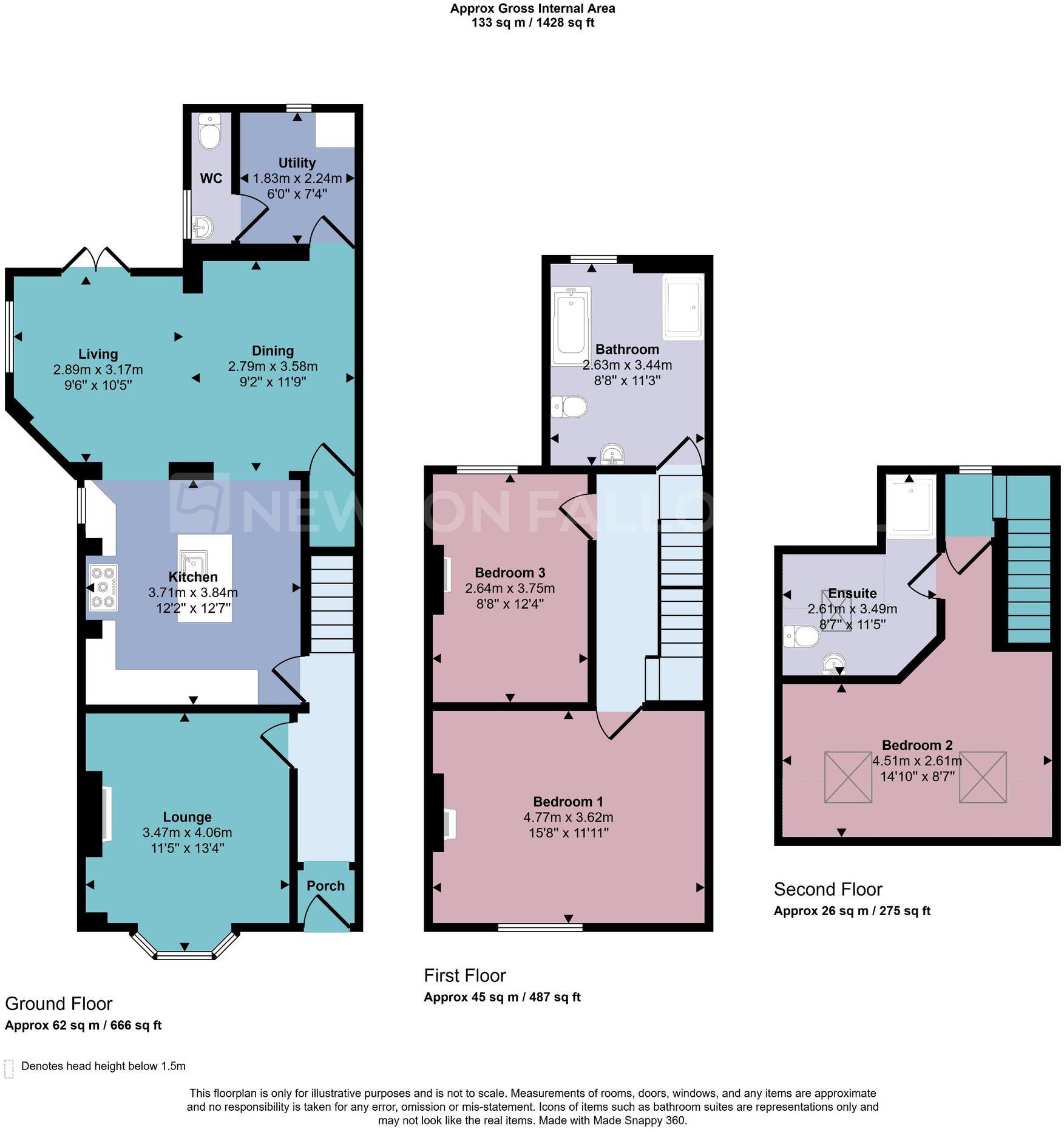 Silver Street, Whitwick, LE67 floorplan