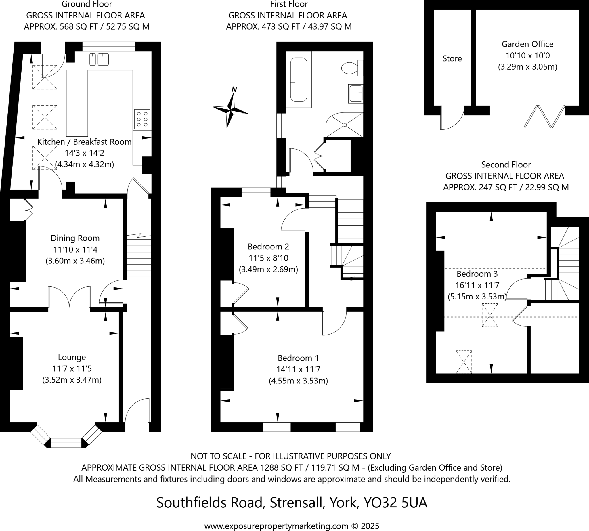 Southfields Road, Strensall, York, North Yorkshire, YO32 floorplan