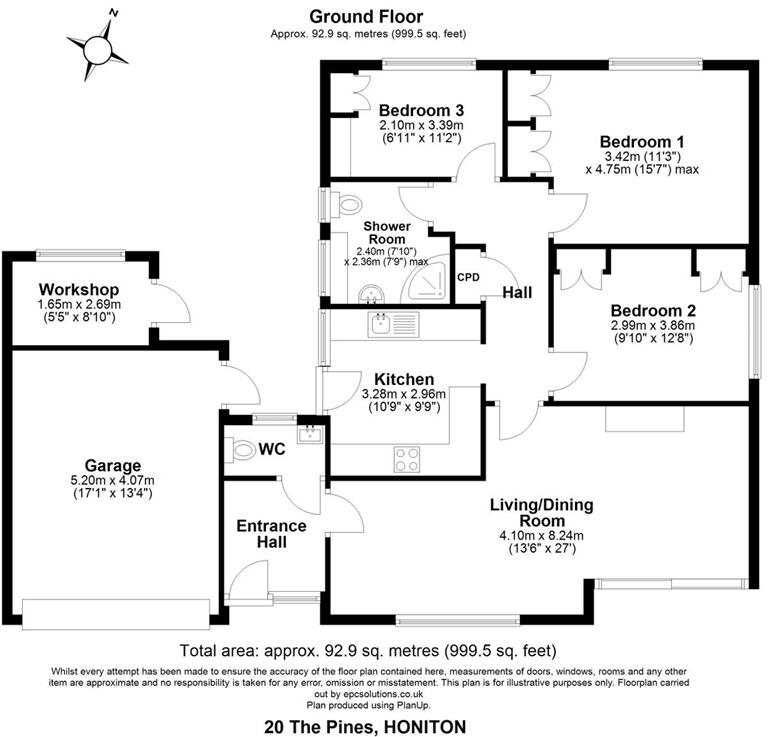 20, The Pines, Honiton floorplan