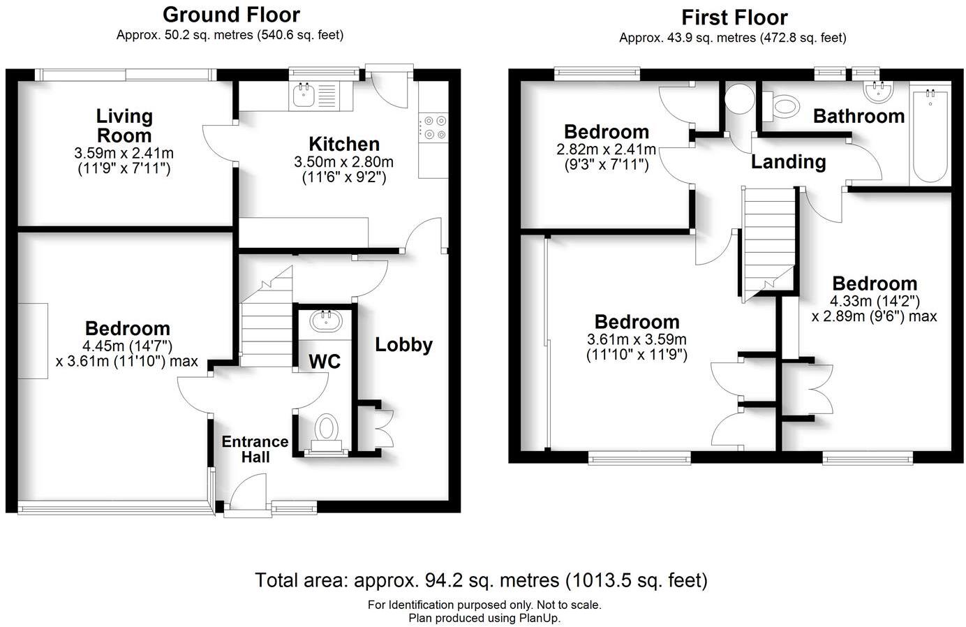 Bishops Rise, Hatfield floorplan