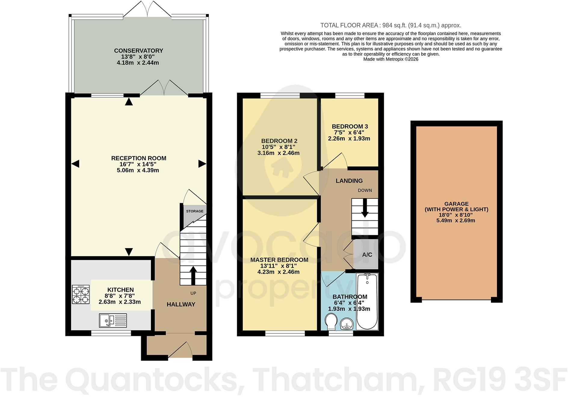 The Quantocks, Thatcham floorplan