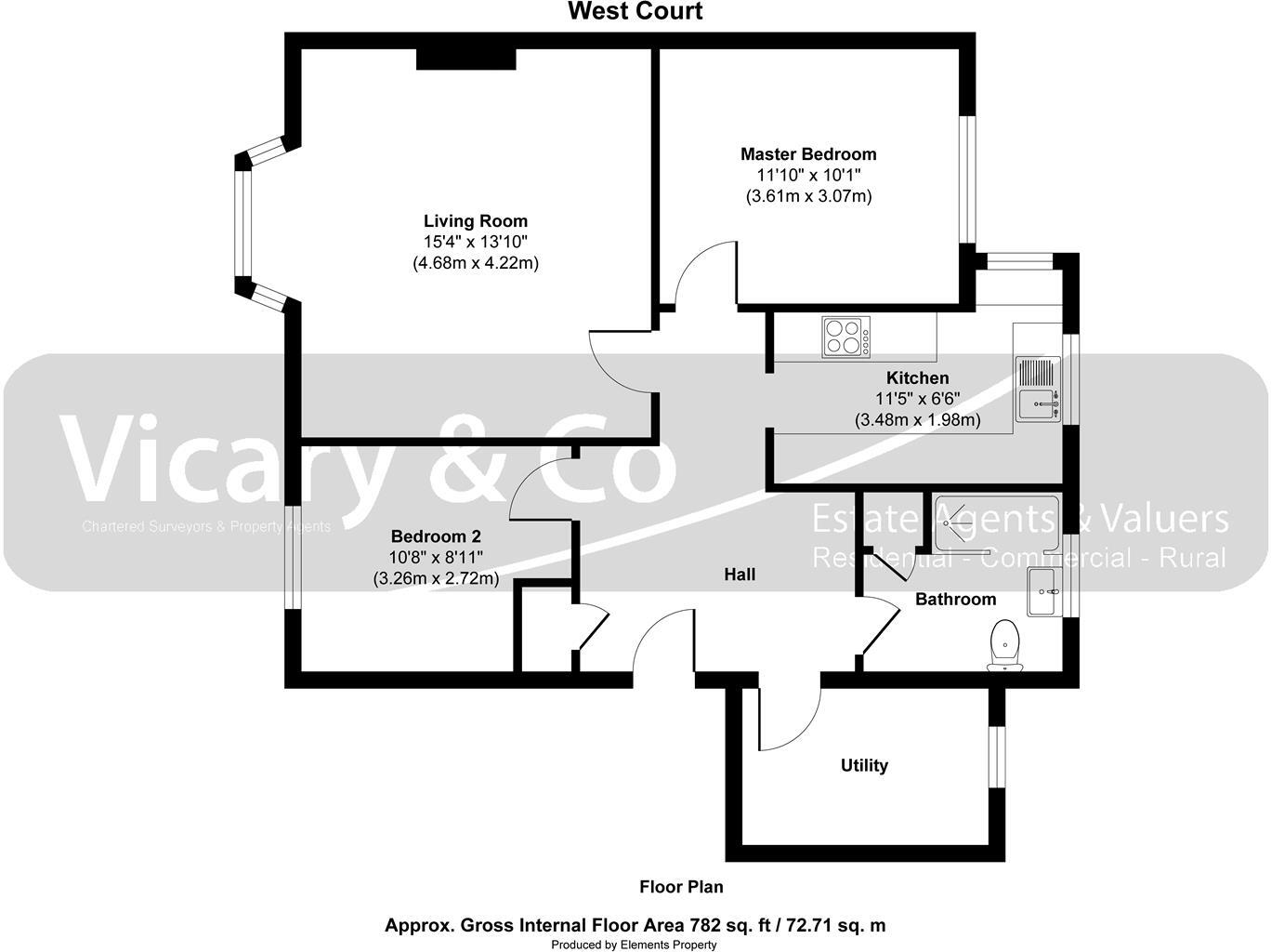West Court, Bridport floorplan