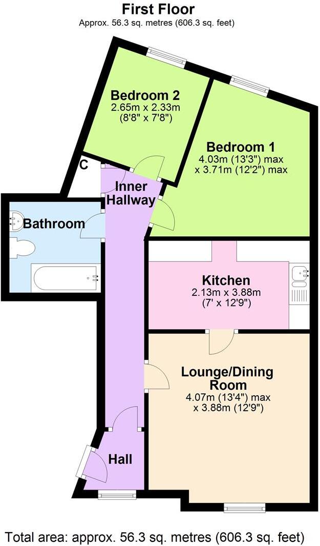Flat 3, Frances Lee House, Pottergate, Richmond floorplan