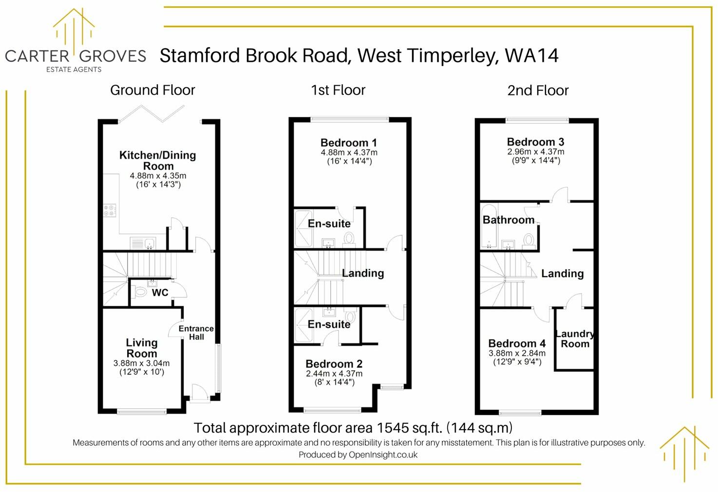 Stamford Brook Road, West Timperley, Altrincham, Greater Manchester, WA14 floorplan
