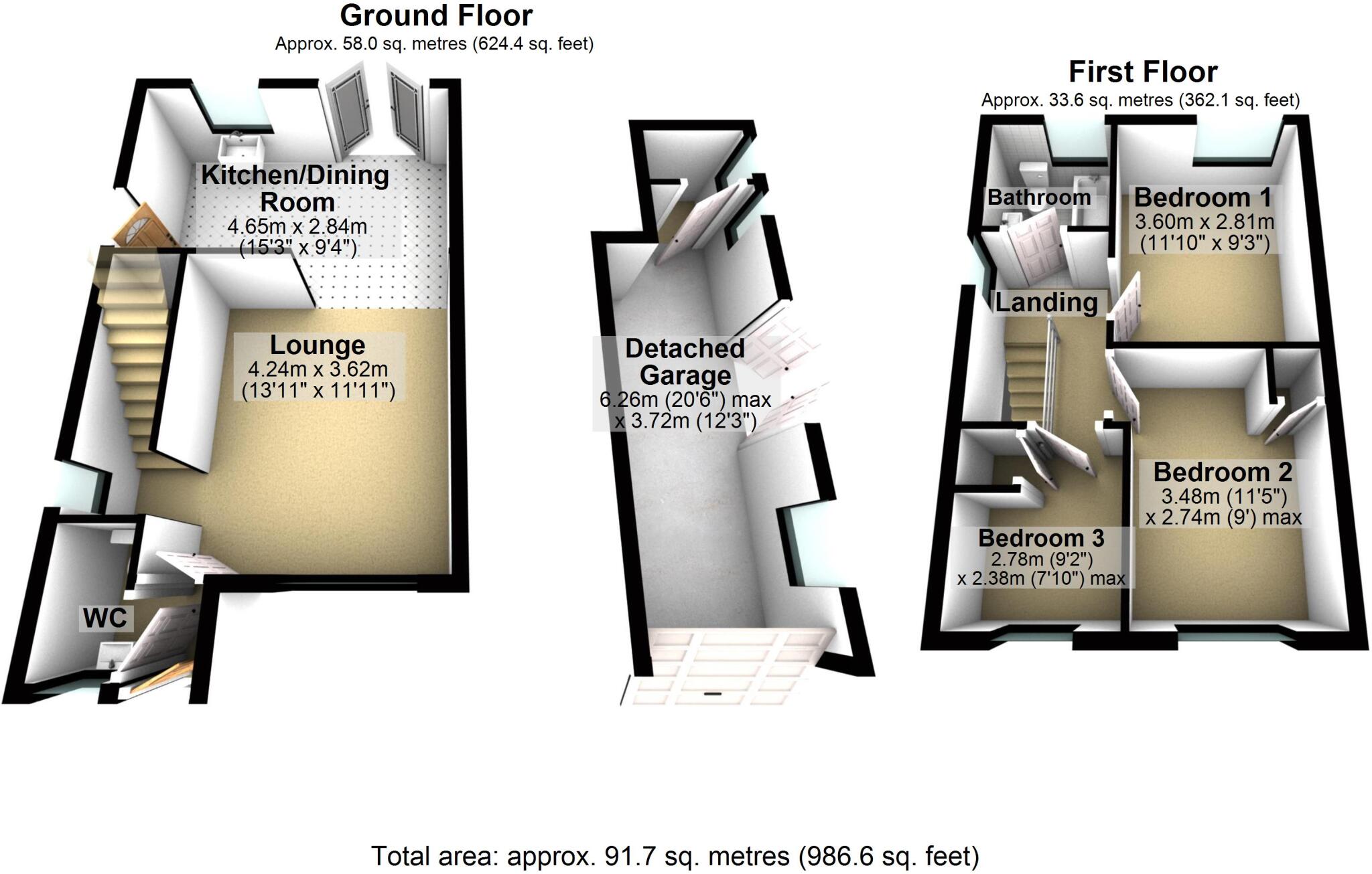 Bowland Drive, Ipswich, Suffolk, IP8 floorplan