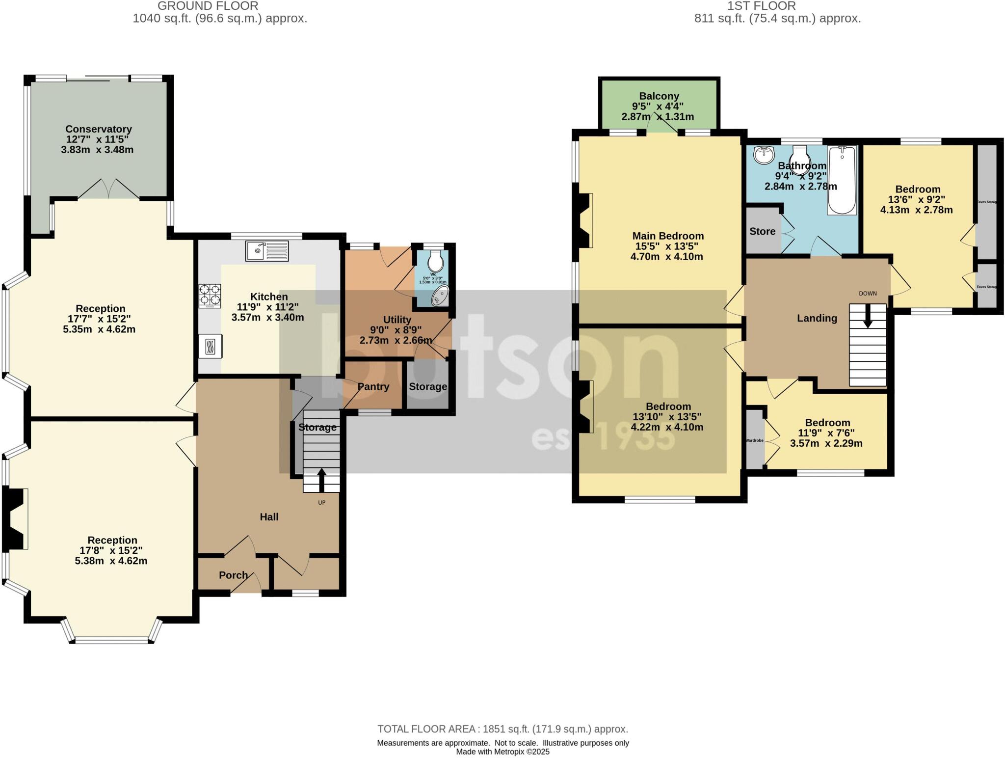 Imposing family residence - 'Woodlands' 201 Newton Drive, Blackpool floorplan