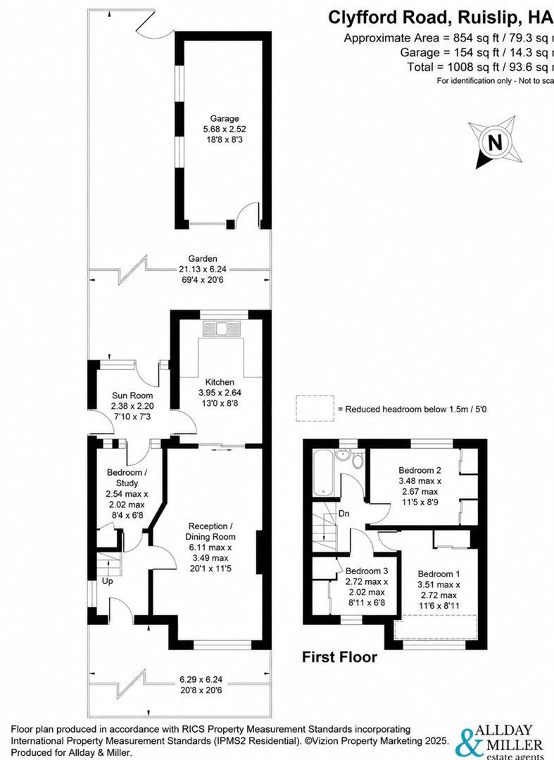Clyfford Road, Ruislip floorplan