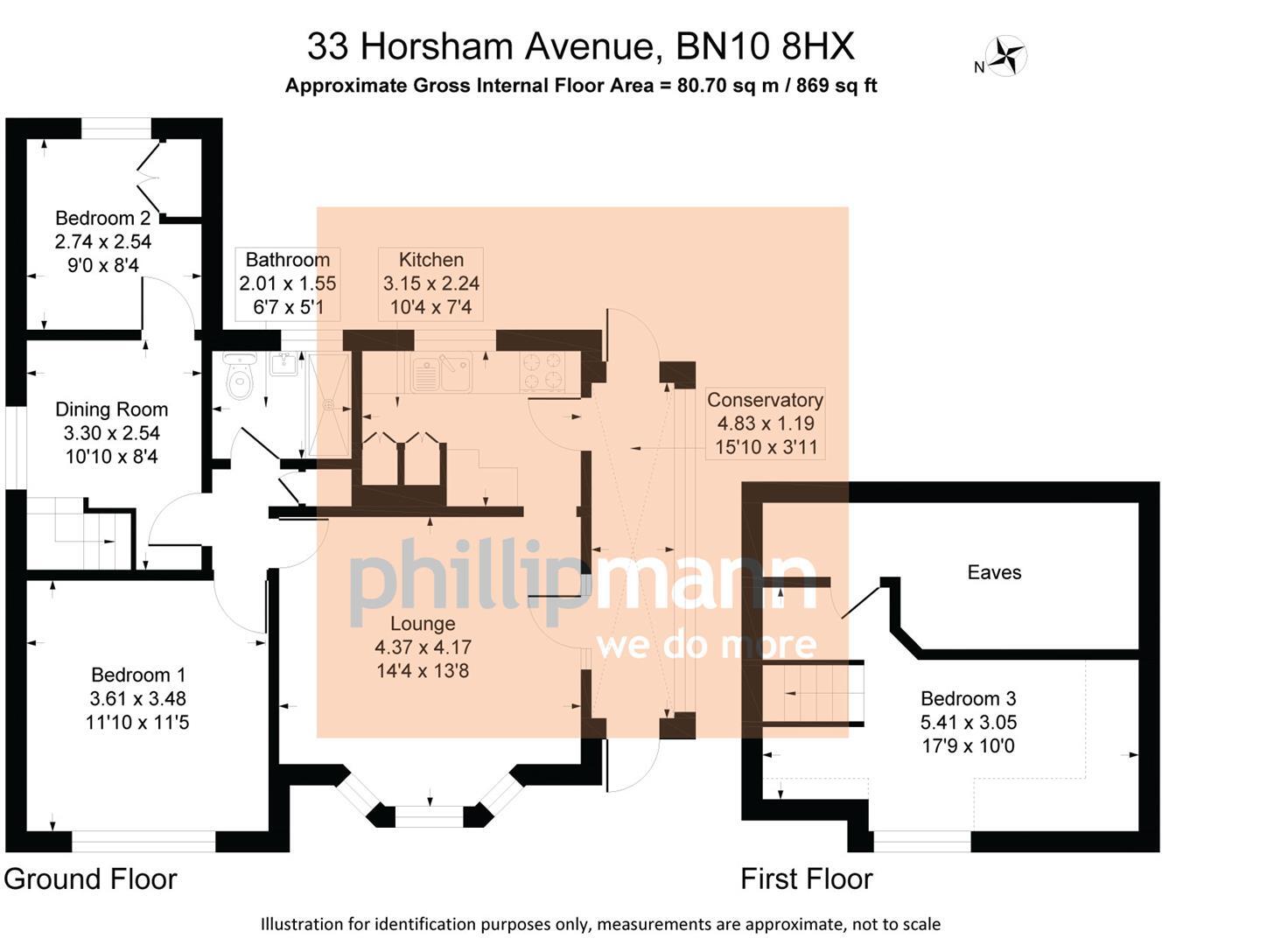 Horsham Avenue, Peacehaven floorplan