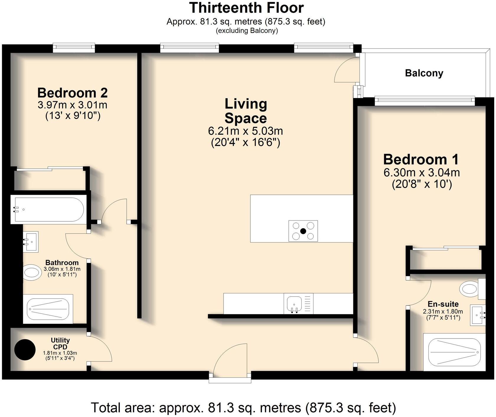 Hallam Towers, Fulwood Road, Sheffield, S10 floorplan
