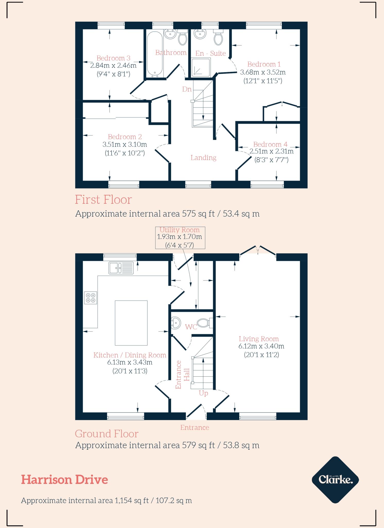 Harrison Drive, St. Mellons floorplan
