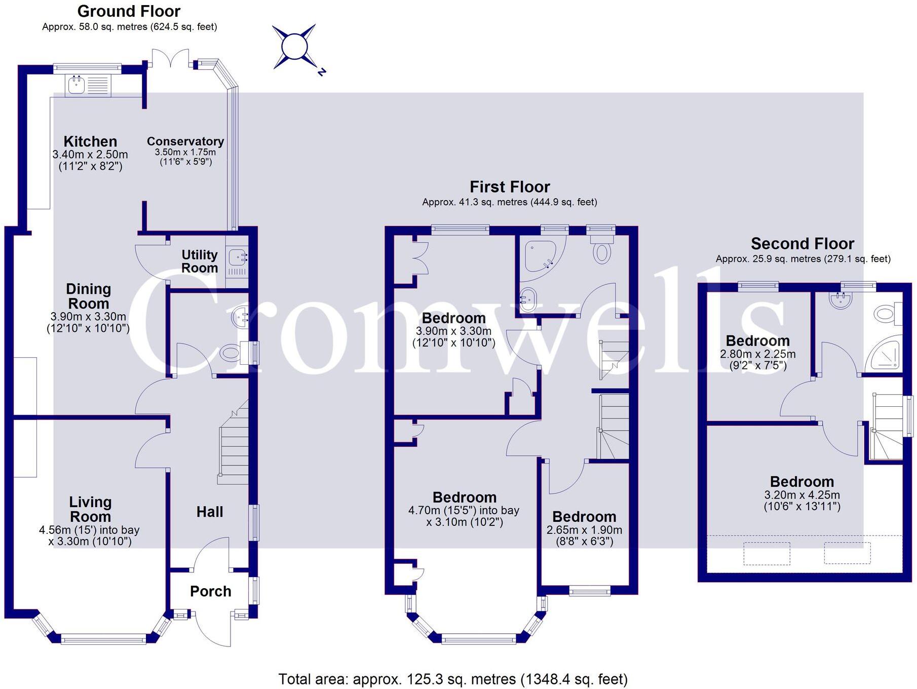 Parkdale Crescent, Worcester Park, KT4 floorplan