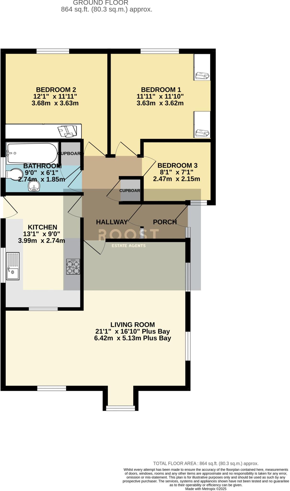 Meadowbank, Great Coates, Grimsby floorplan