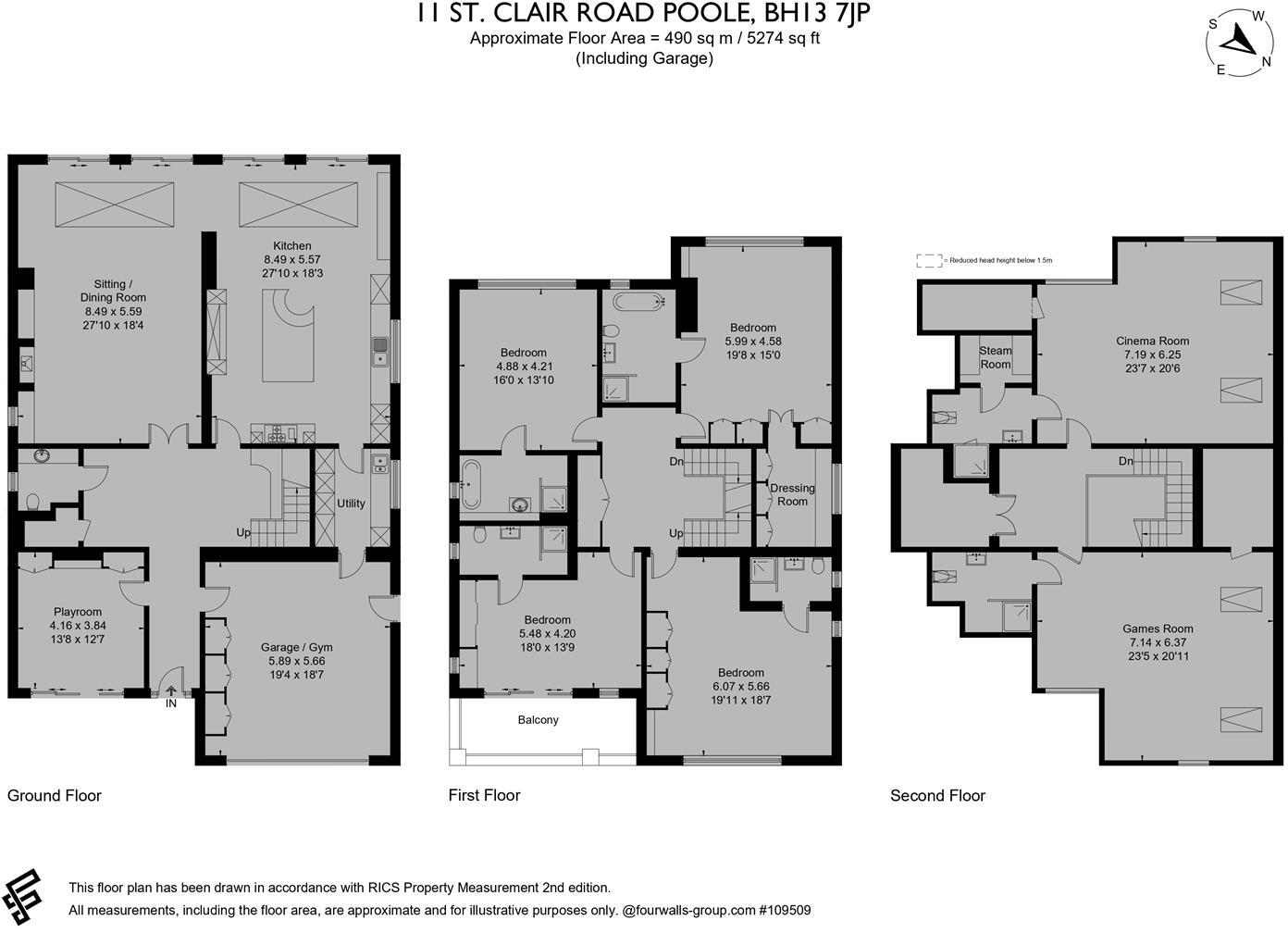 St Clair Road, Canford Cliffs floorplan