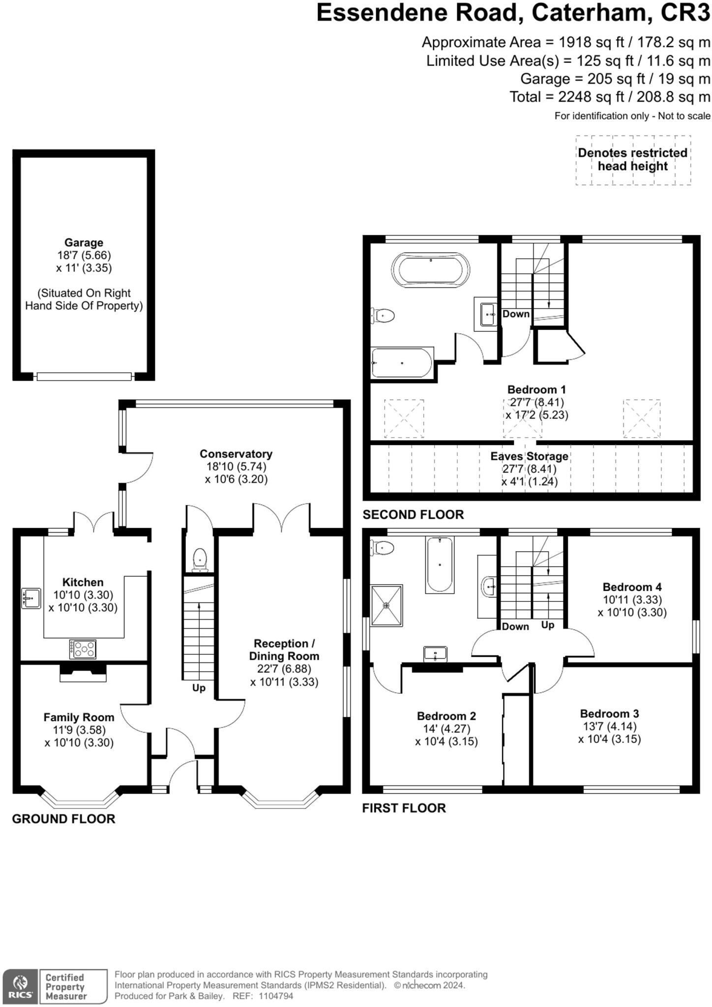 Essendene Road, Caterham, CR3 floorplan