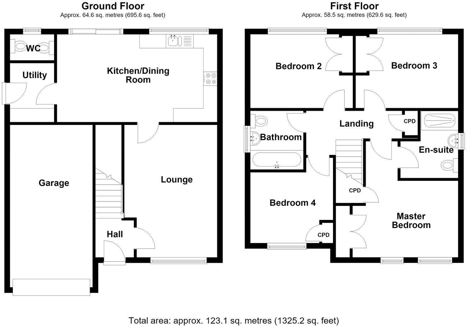 Bright Gardens,Callerton,Newcastle upon Tyne,Tyne and Wear,NE5 1BZ floorplan
