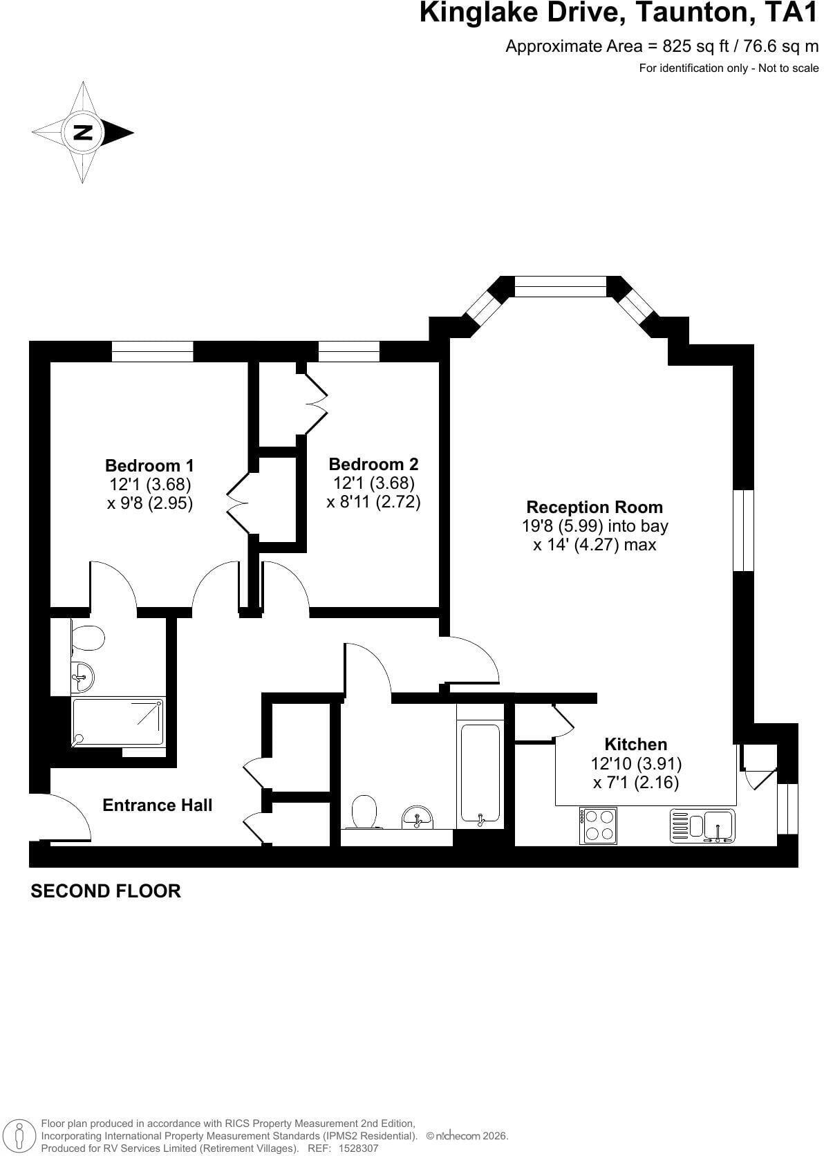 Vivary House, KInglake Drive, Taunton, TA1 floorplan