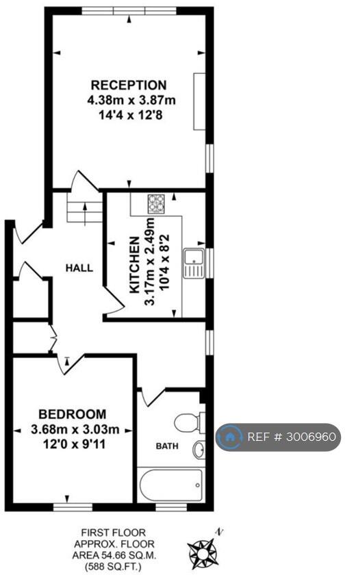 Overhill Road, London, SE22 floorplan