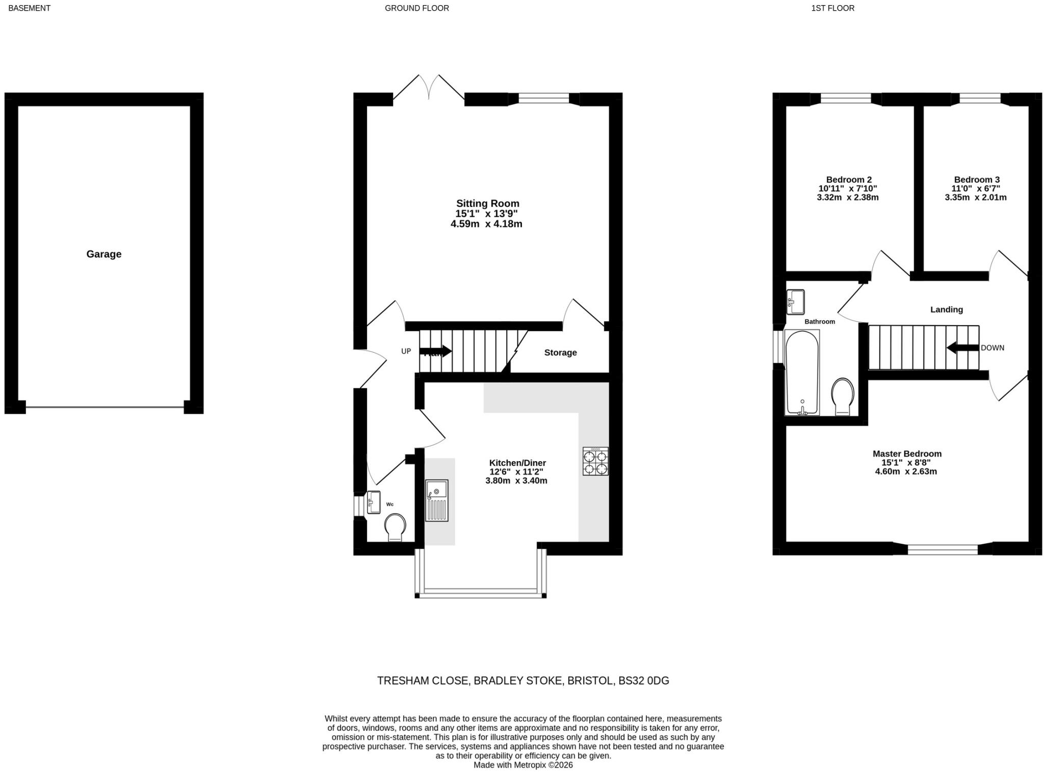 Tresham Close, Bradley Stoke, Bristol floorplan
