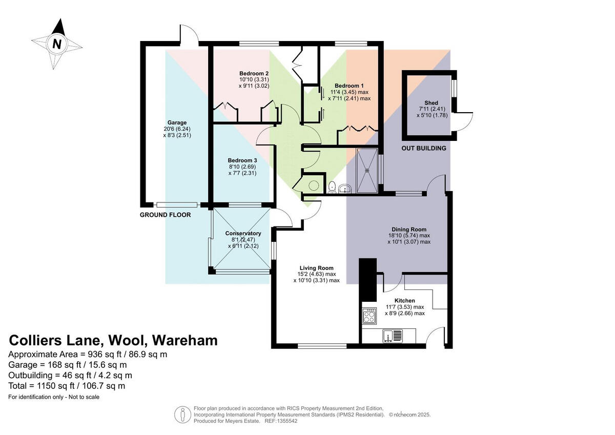 Colliers Lane, Wool, BH20 6 floorplan