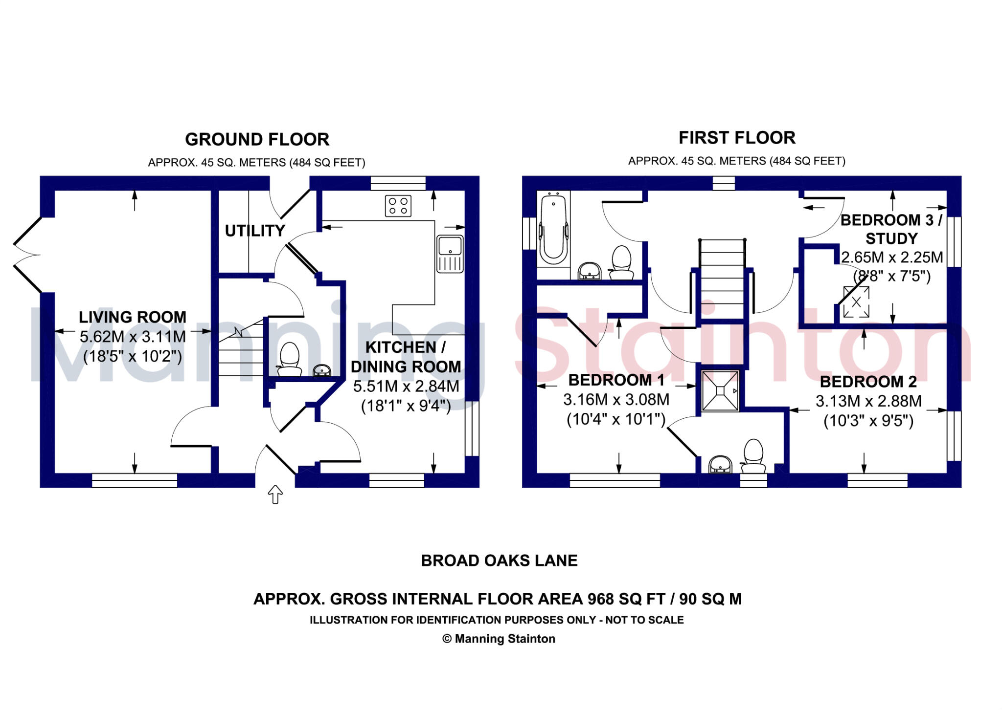 Broad Oaks Lane, Churwell, Morley, Leeds floorplan