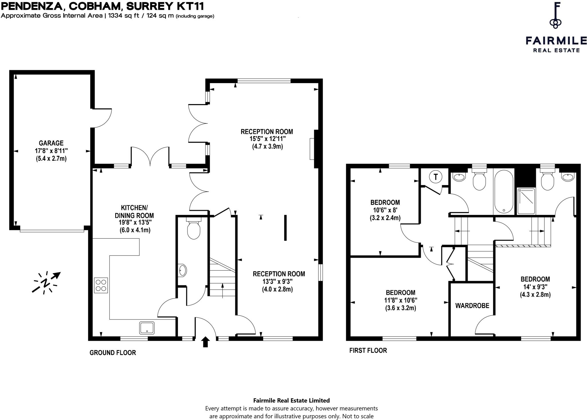 Pendenza, Cobham, Surrey, KT11 floorplan