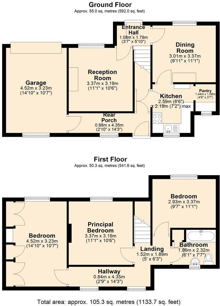Butts Road, Great Longstone floorplan