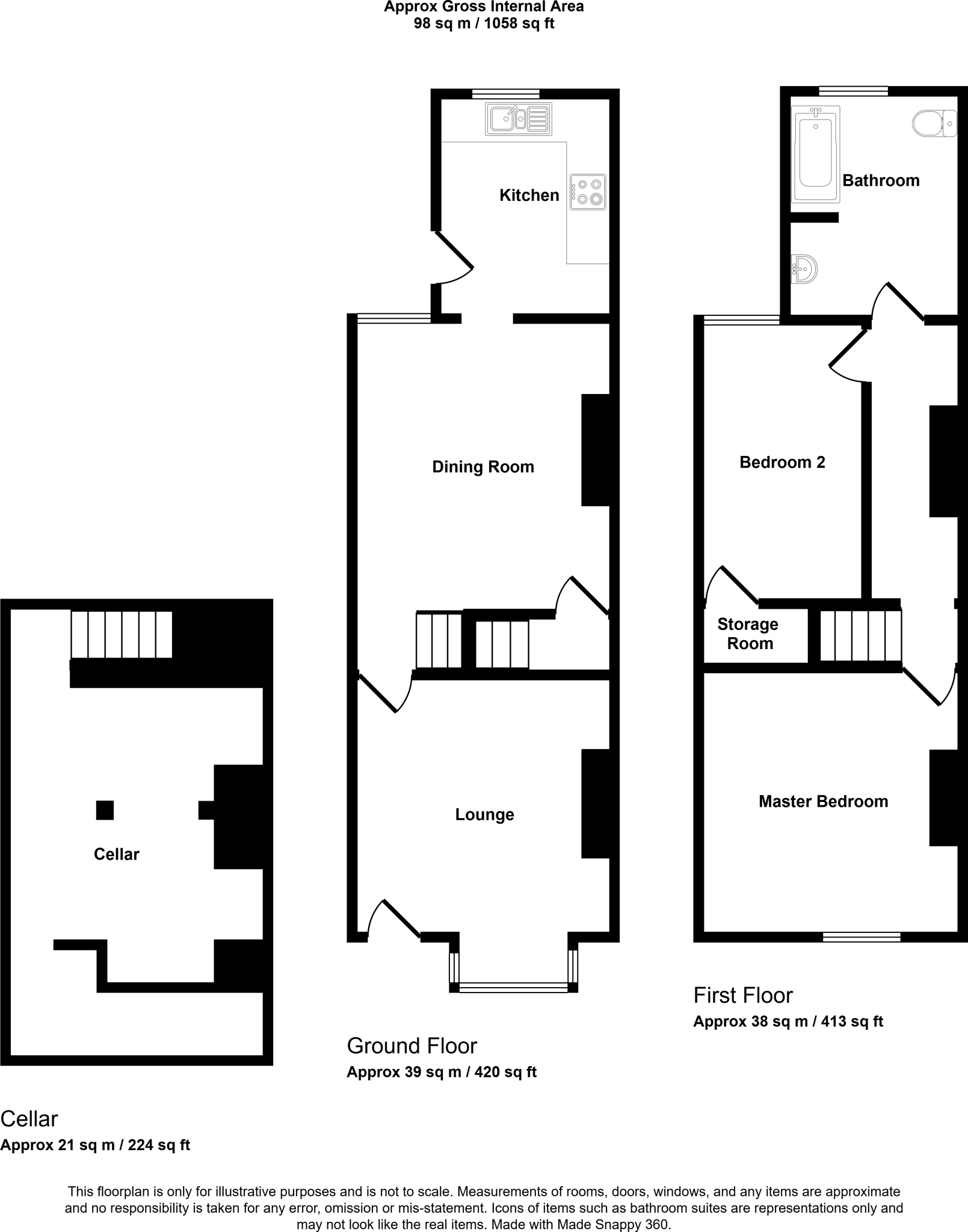 Doncaster Road, Wath Upon Dearne, S63 7AL floorplan