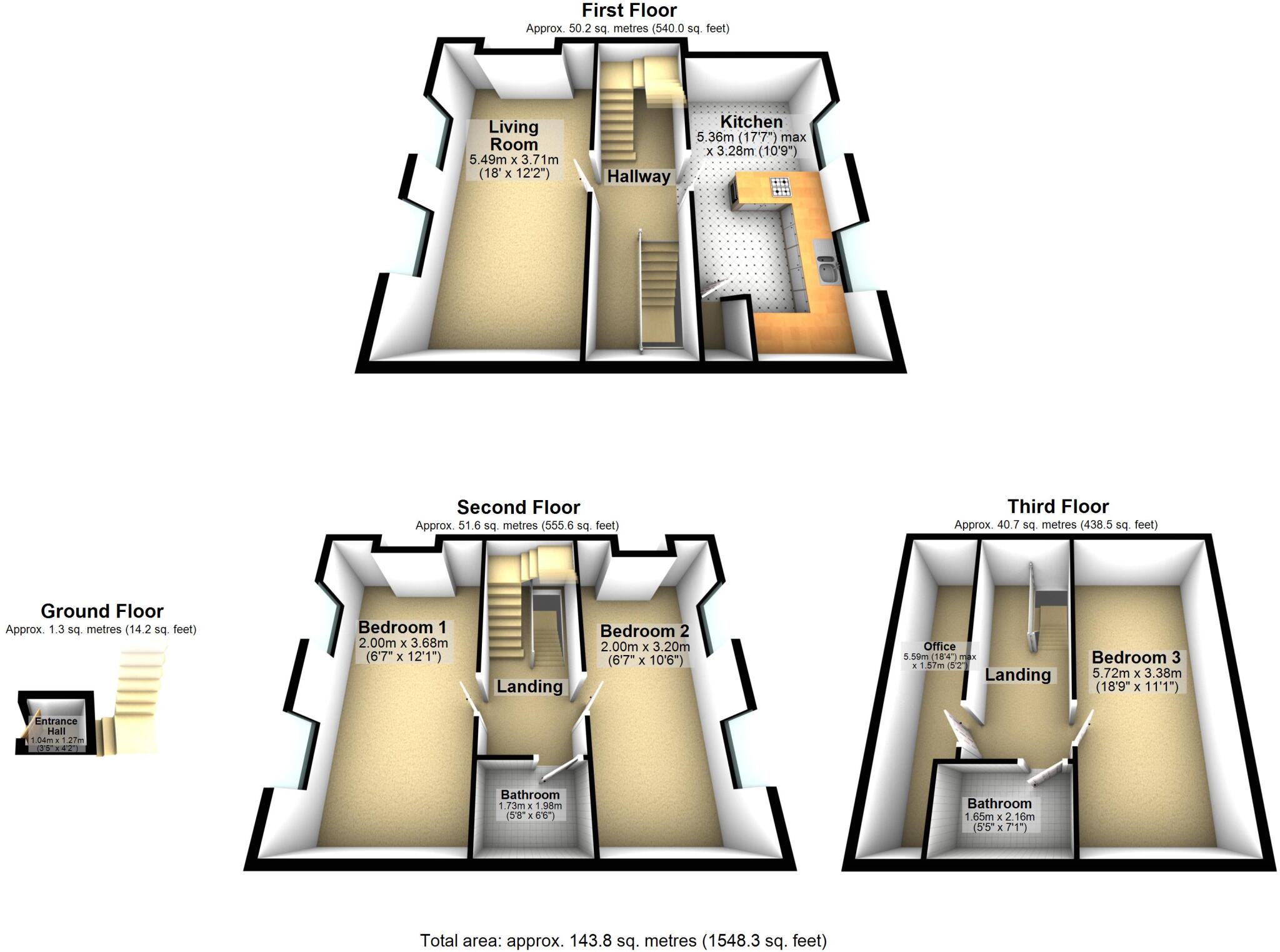 Monkgate, York, YO31 floorplan