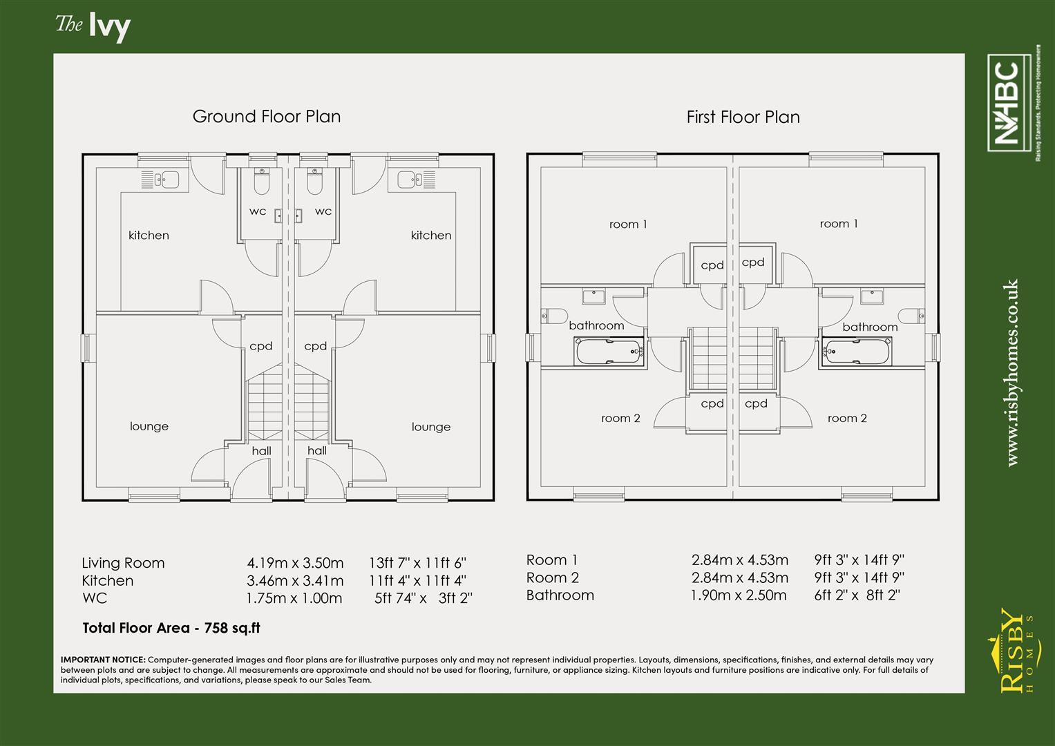 The Ivy, Risby Homes at Maple Croft, Canada Drive, Cherry Burton, HU17 7RQ floorplan