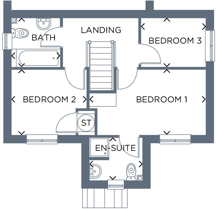 Auckland Way, Bishop Auckland DL14 8DN
 floorplan