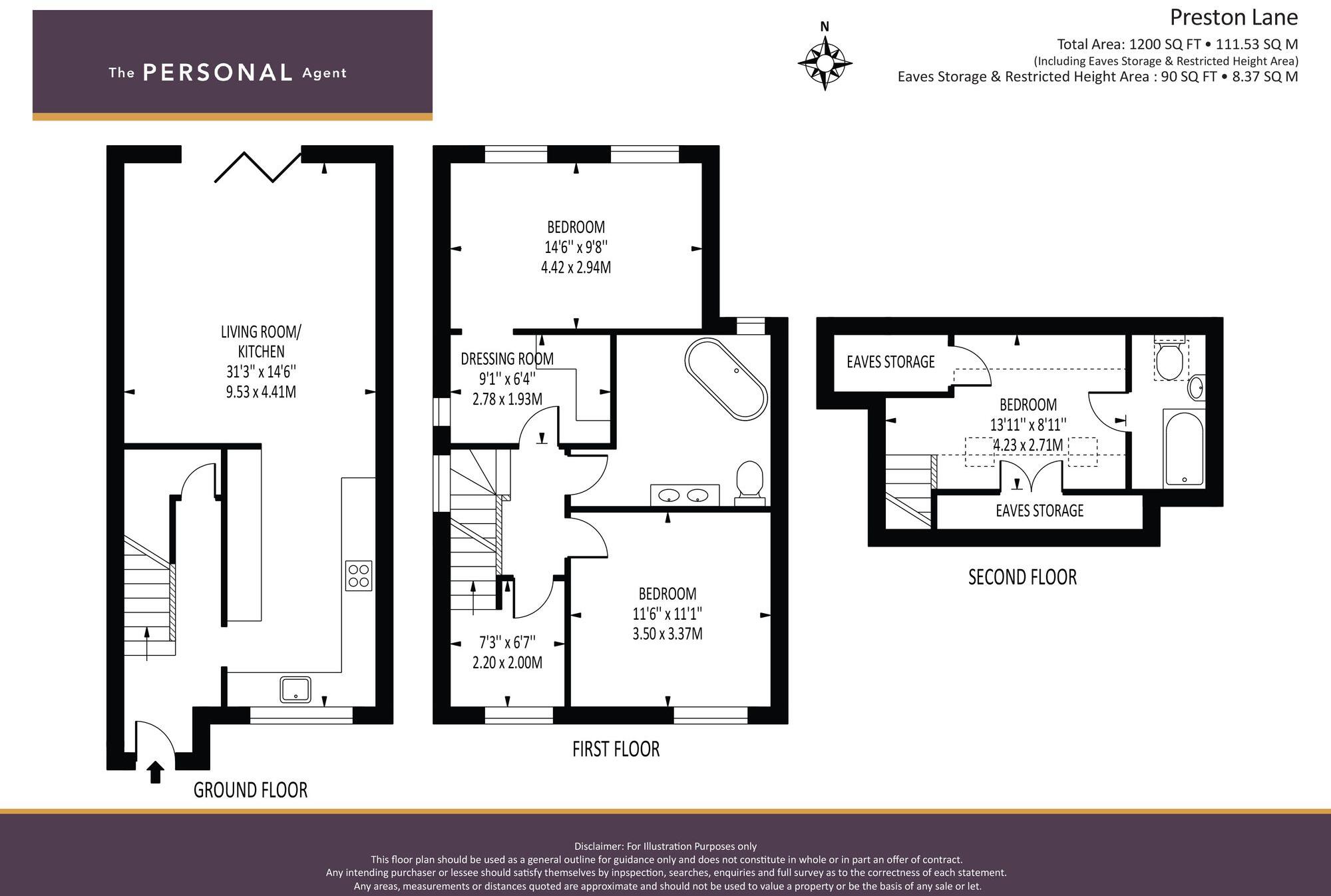 Preston Lane, Tadworth, KT20 floorplan