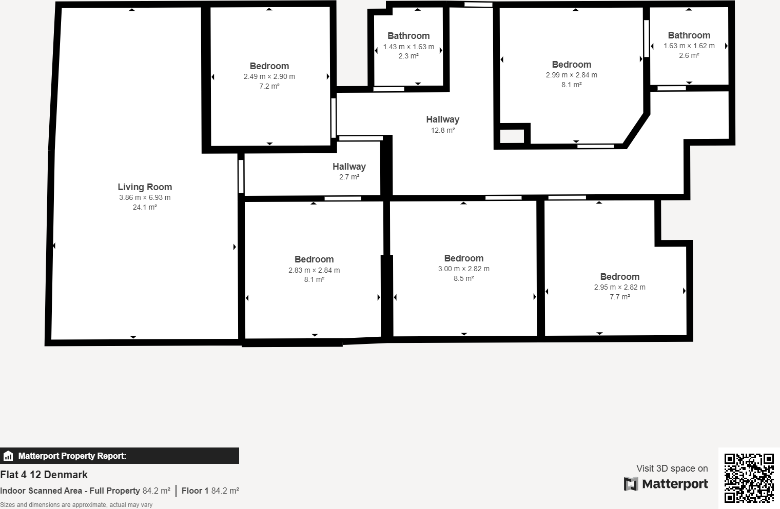 Denmark Street, Flat 4, FFF, City Centre, Bristol, BS1 floorplan