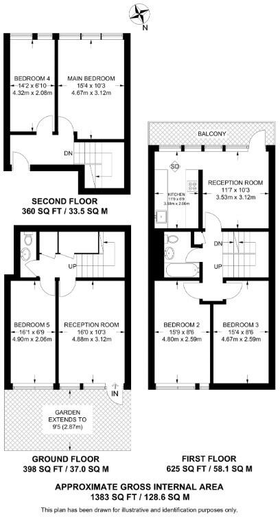 Ibsley Gardens, London, SW15 floorplan