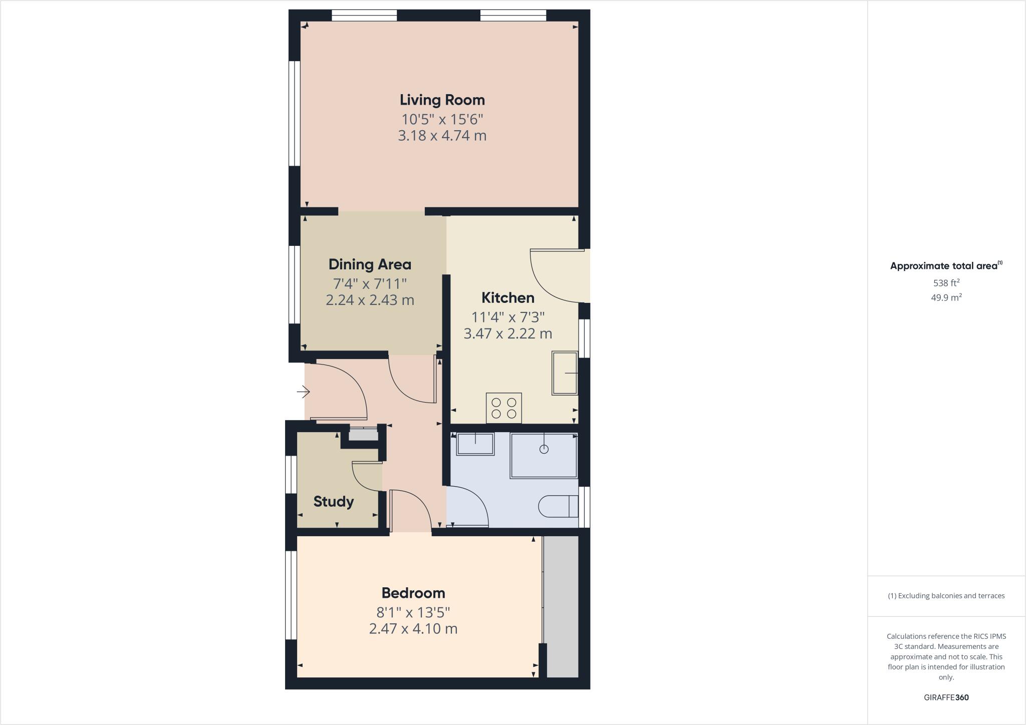 Cudworth Park, Burnt Oak Lane, RH5 floorplan